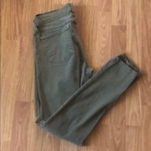 Flying Monkey Olive Sage Skinny Jeans - Size 11